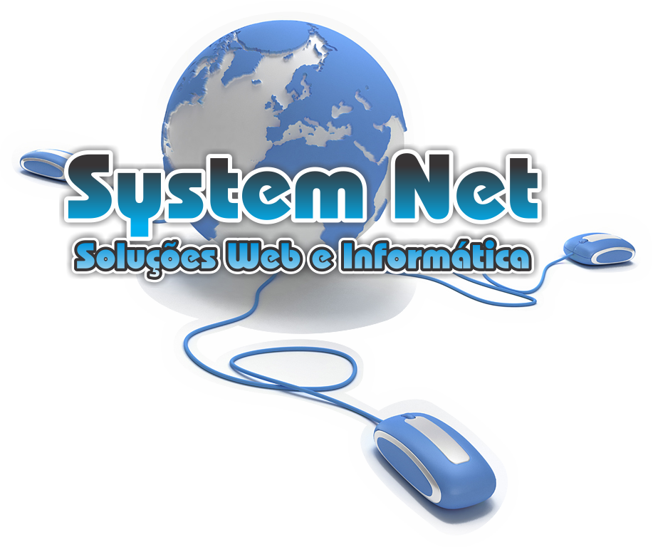 Logo SYSTEM NET soluções web e informática